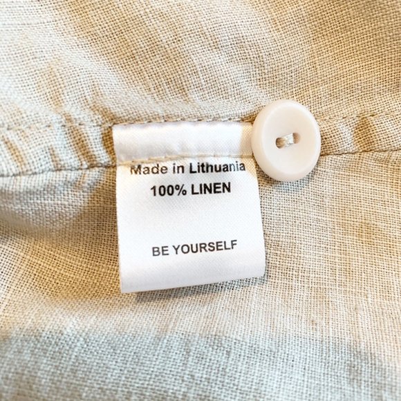 Flax Tan Button Up Blouse/Jacket   893 - Picture 6 of 7